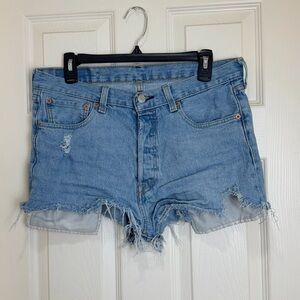 Levi's Light Blue cheeky Shorts size w32